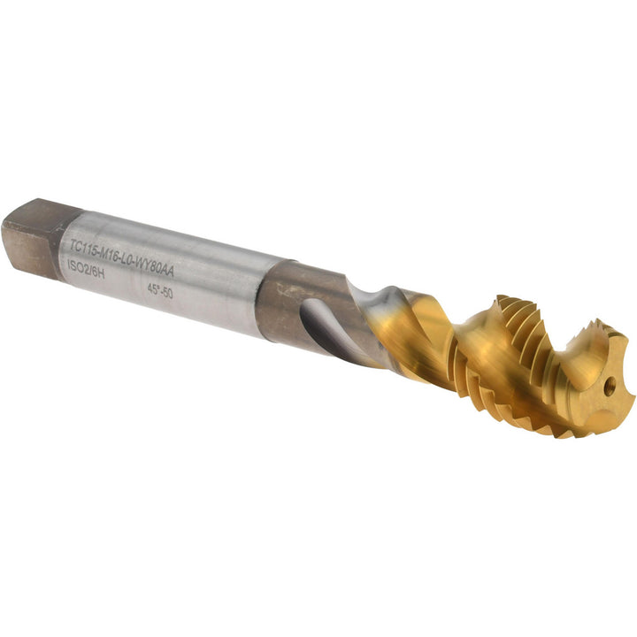 M16x2 DIN 376 High-Speed Steel Tap, TiN - Walter-Prototyp 6743432
