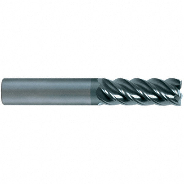 5-Flute Solid Carbide Corner Radius End Mill, AlTiN - SGS 42676