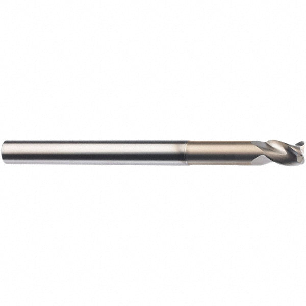 3-Flute Solid Carbide Corner Radius End Mill, TIB2 - SGS 44845