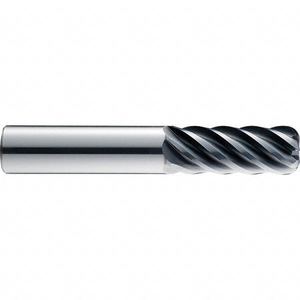 6-Flute Solid Carbide Corner Radius End Mill, TX - SGS 45186