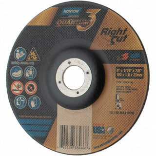6 x 1/16" 36-Grit Ceramic Alumina Grinding & Cutoff Wheel - Norton 66252838466