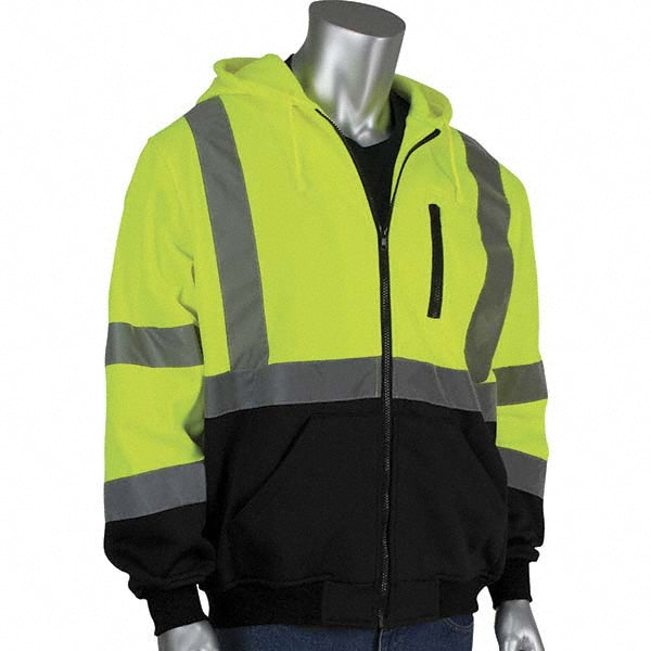 Medium Black; High-Visibility Yellow High-Visibility Protective Garment - PIP 323-1370B-LY/M