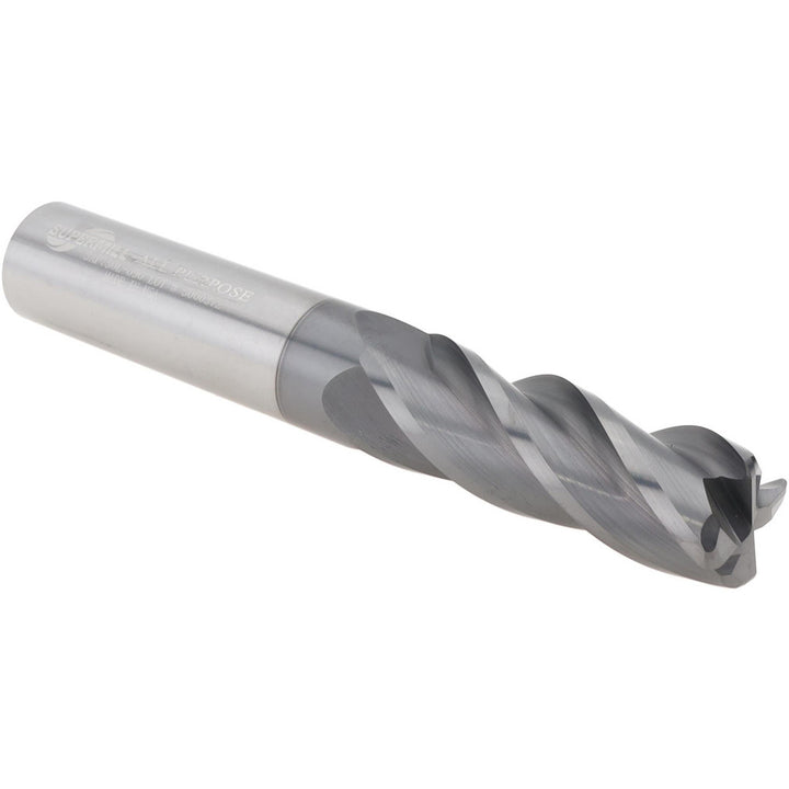 3/4" 4-Flute Solid Carbide Corner Radius End Mill, AlCrN - Supermill 5251520