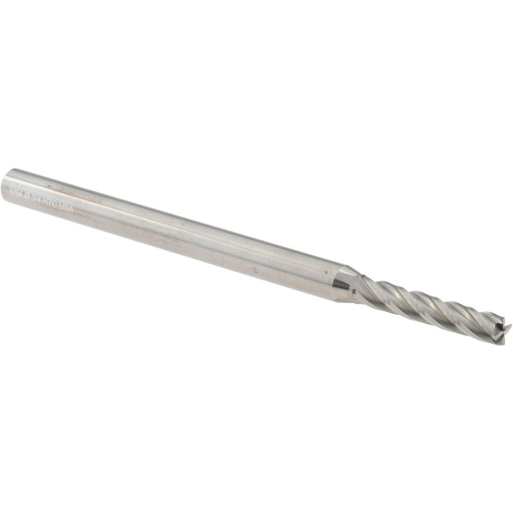 9/64" 4-Flute Solid Carbide Square End Mill - Harvey Tool 31909