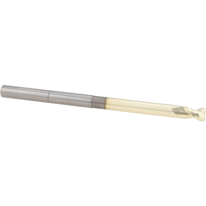 1/4" 2-Flute Solid Carbide Corner Radius End Mill, ZrN - Accupro 313836