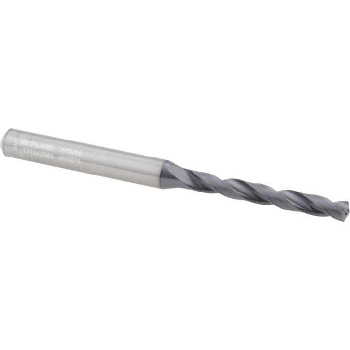 0.1614" Solid Carbide Drill Bit, TiAlN, 140° point - Kennametal 2416279