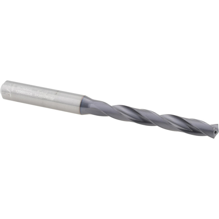 0.2441" Solid Carbide Drill Bit, TiAlN, 140° point - Kennametal 2425323