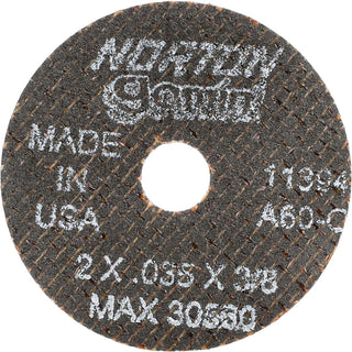 2" Aluminum Oxide Grinding & Cutoff Wheel - Norton 66243411394