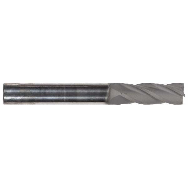 7/32" 4-Flute Solid Carbide Square End Mill, TiCN - Hertel 750689
