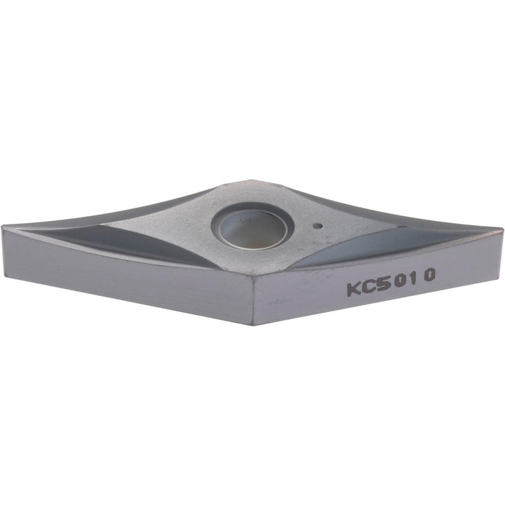 V - Diamond (Rhombic) 35-Deg 1/2" IC Carbide Insert, Grade KC5010, TiAlN - Kennametal 1868466