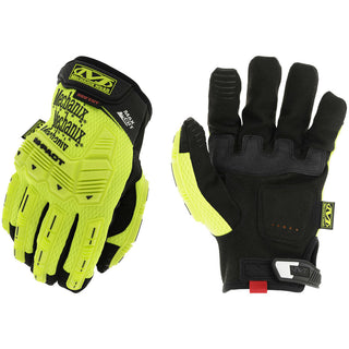 Large Black; High-Visibility Yellow Synthetic Leather Cut, Puncture & Abrasion-Resistant Gloves - Mechanix Wear MCMPT-X91-010