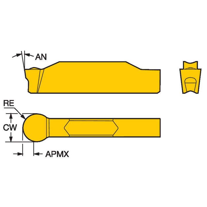 Carbide Insert, Grade 1125, TiAlN - Sandvik Coromant 6199510