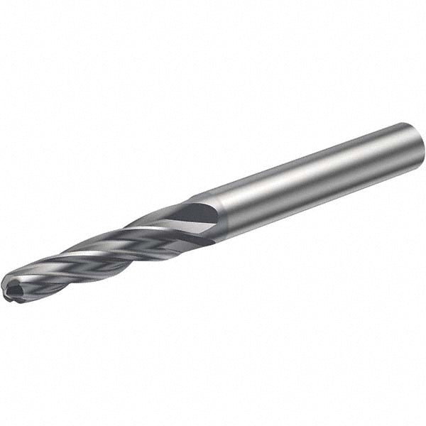 0.3933" 4-Flute Solid Carbide Ball End Mill, TiAlN - Sandvik Coromant 5743599