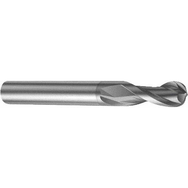 1/16in" 2-Flute Solid Carbide Ball End Mill, TiAlN - Sandvik Coromant 6334786