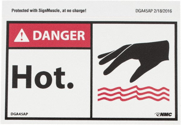 Danger - Hot Label - AccuformNMC DGA45AP