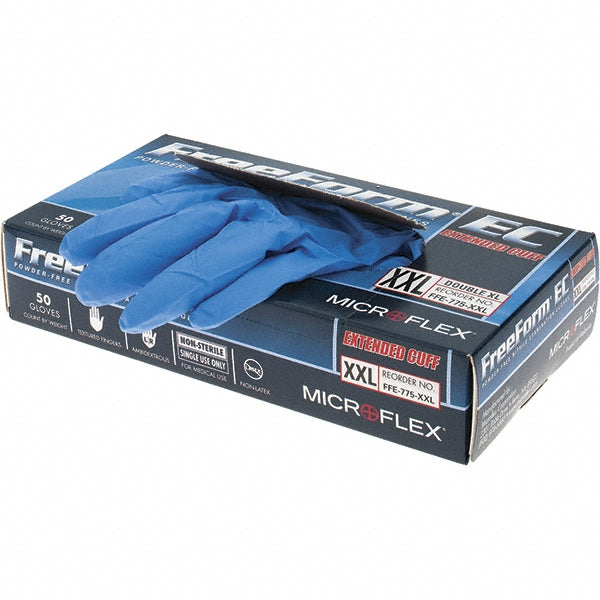 Blue Nitrile Gloves - Ansell FFE-775-XXL