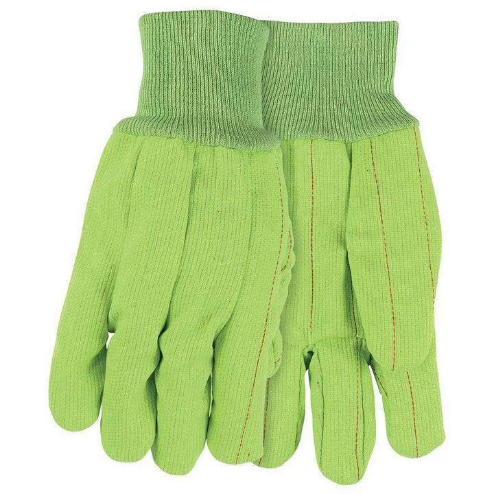 Large Green Cotton; Polyester General Purpose Gloves - MCR Safety 9018CDGB