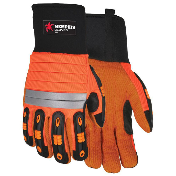 2X-Large Orange Thermoplastic Elastomer Mechanic's & Lifting Gloves - MCR Safety 944XXL