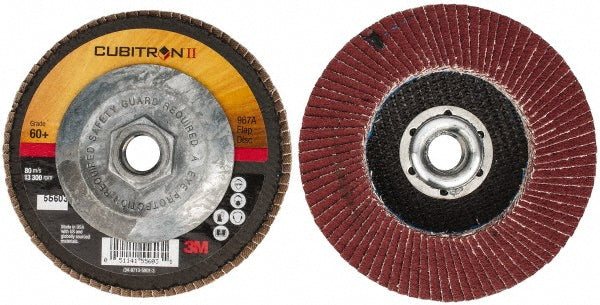 4-1/2" 60-Grit Premium Ceramic Alumina Disc - 3M 7100058060