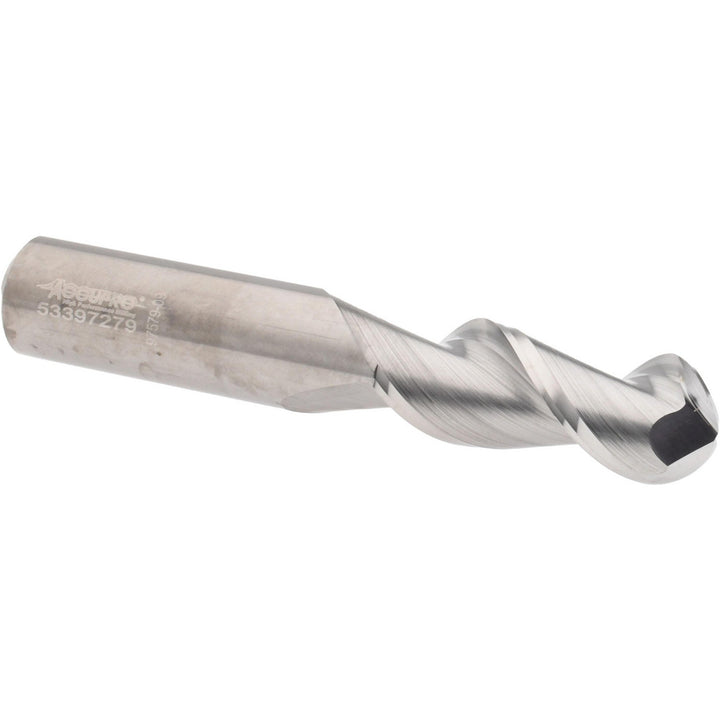 1/2" 2-Flute Solid Carbide Ball End Mill - Accupro 313666
