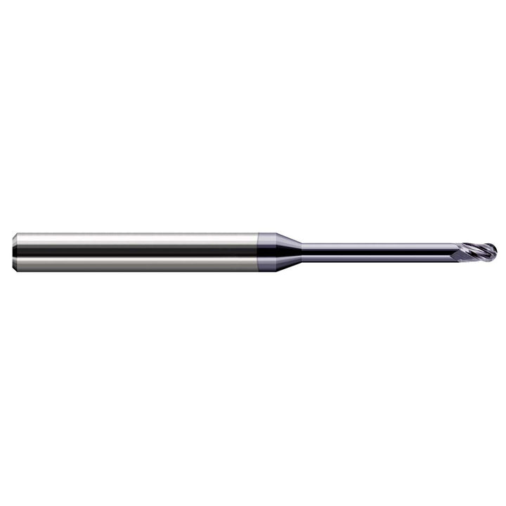 5/64" 3-Flute Solid Carbide Ball End Mill, AlTiN - Harvey Tool 966078-C3