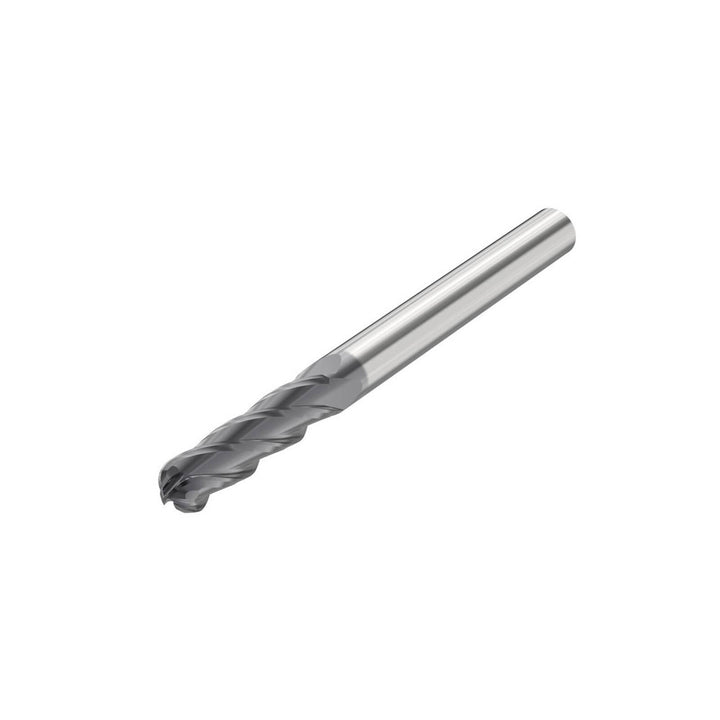 1/2" 4-Flute Solid Carbide Ball End Mill, AlTiN - Seco 10268536