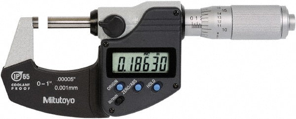 1.0000" Micrometer, 0.000050" accuracy - Mitutoyo 293-348-30CAL