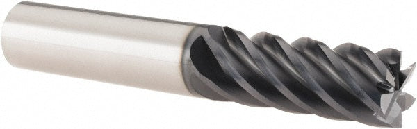 1/2" 6-Flute Solid Carbide Square End Mill, TiN - SGS 35102