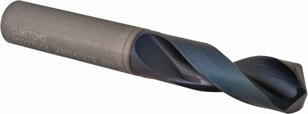 19/32" Solid Carbide Screw Machine Drill Bit, Coated, 135° point - Sumitomo U101211