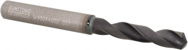 0.2380" Solid Carbide Screw Machine Drill Bit, Coated, 135° point - Sumitomo U101066