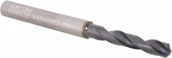 0.1890" Solid Carbide Screw Machine Drill Bit, Coated, 135° point - Sumitomo U101044