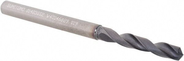 0.1405" Solid Carbide Screw Machine Drill Bit, Coated, 135° point - Sumitomo U101020