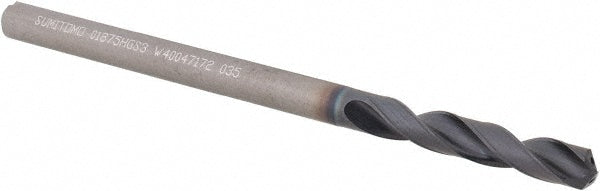 3/16" Solid Carbide Screw Machine Drill Bit, Coated, 135° point - Sumitomo U101043