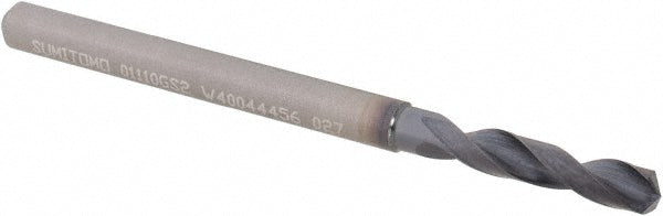 0.1110" Solid Carbide Screw Machine Drill Bit, Coated, 135° point - Sumitomo U101012