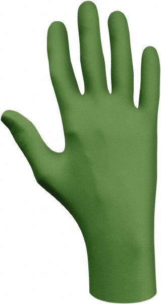 Green Nitrile Gloves - SHOWA 6110PFM