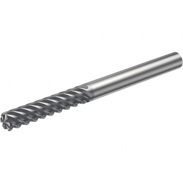 1/4" 6-Flute Solid Carbide Single End Mill, TiAlN - Sandvik Coromant 5739929