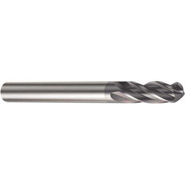 0.2362" 4-Flute Solid Carbide Ball End Mill, AlCrN - Sandvik Coromant 6259469