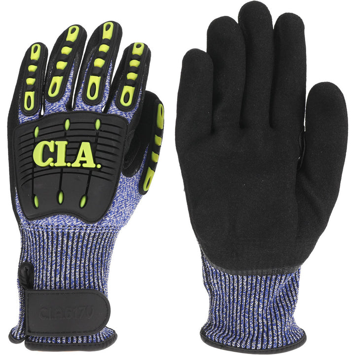 X-Large Black; Blue; White Tuffalene UHMWPE Cut-Resistant Gloves - Global Glove & Safety Mfg. CIA617V-10(XL)