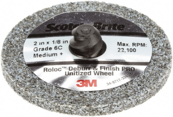 2 x 1/4" Ceramic Deburring Wheels Disc - 3M 7100086108