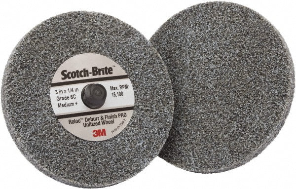 3 x 1/4" Ceramic Deburring Wheels Disc - 3M 7100081365