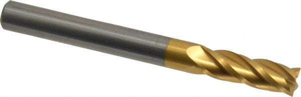 1/4" 4-Flute Solid Carbide Square End Mill, TiN - OSG 404-250005