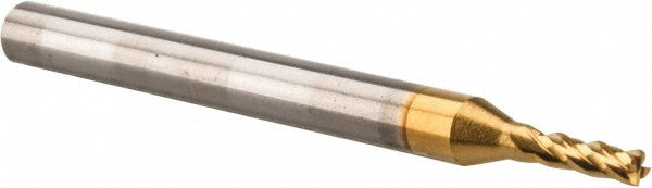1/16" 4-Flute Solid Carbide Square End Mill, TiN - OSG 404-062505