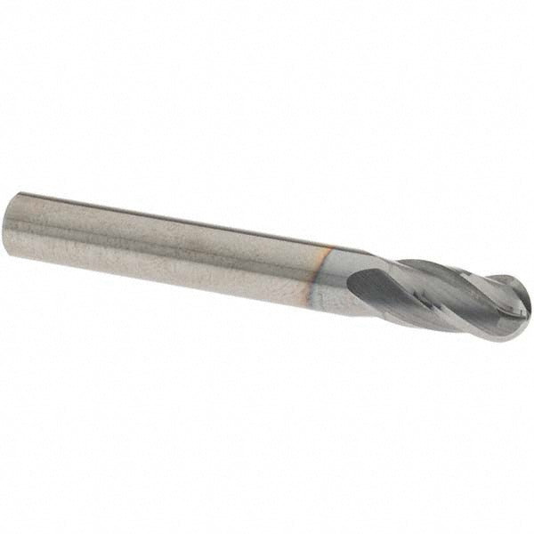 1/4" 4-Flute Solid Carbide Ball End Mill, TiCN - OSG 414-2500-BN08
