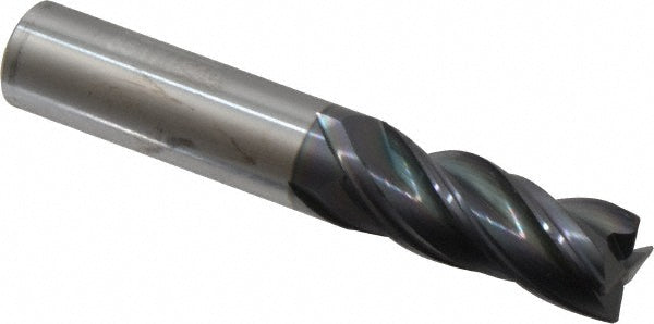 1/2" 4-Flute Solid Carbide Corner Radius & Corner Chamfer End Mill, nACRo - Accupro 95168617