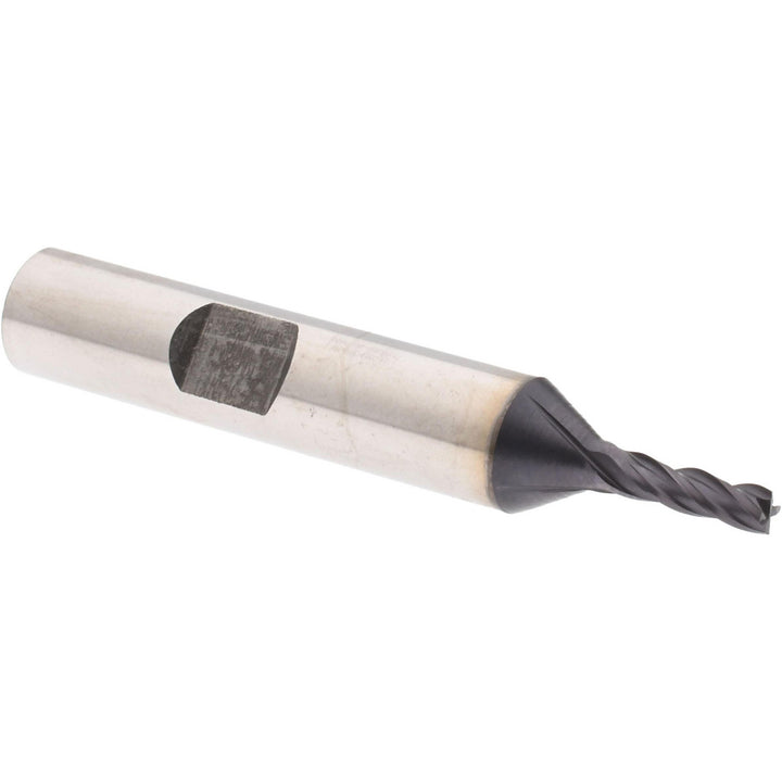 1/8" 4-Flute Powdered Metal Square End Mill, TiAlN - Accupro 39465