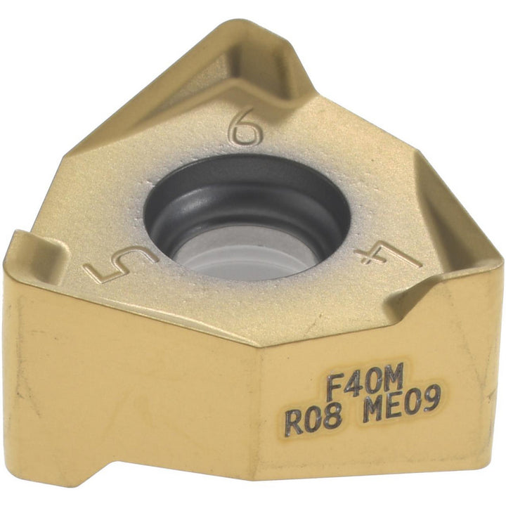 XNEX080608TR-ME09 Solid Carbide Insert, Grade F40M, TiAlN - Seco 02623226