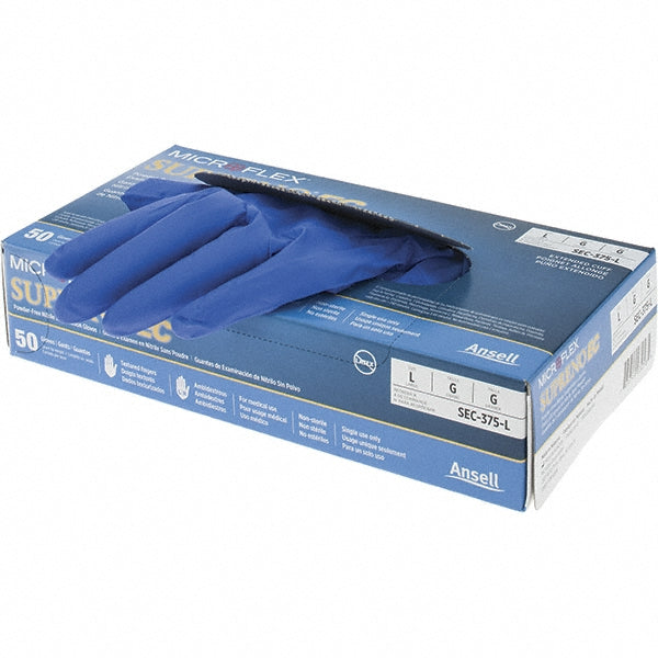 Blue Latex Gloves - Ansell SEC-375-L