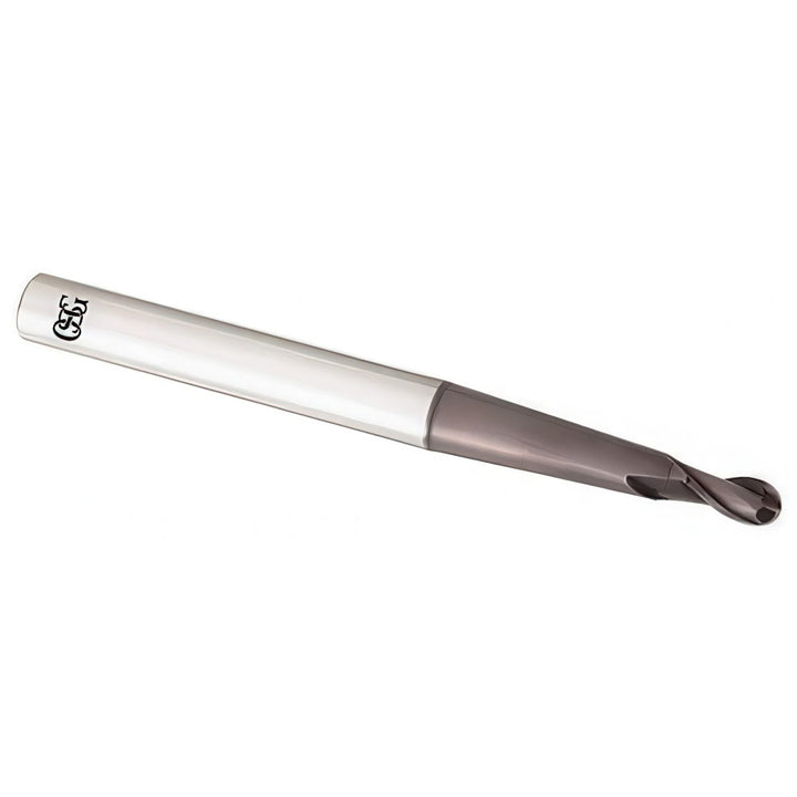 0.0197" 2-Flute Solid Carbide Ball End Mill, TiAlN - OSG HP419-0197