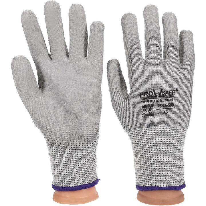 X-Small Gray Dyneema Cut Resistant Gloves - PRO-SAFE PS-16-560/XS