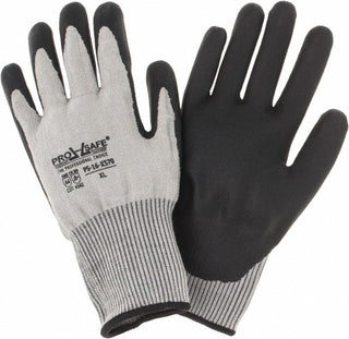 X-Large Black; Gray Dyneema Cut-Resistant Gloves - PRO-SAFE PS-16-X570/XL